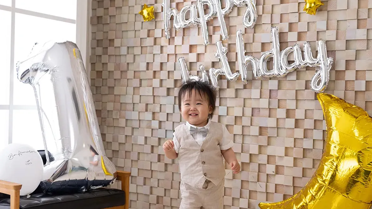 今だけの表情を、誕生日の記念に
